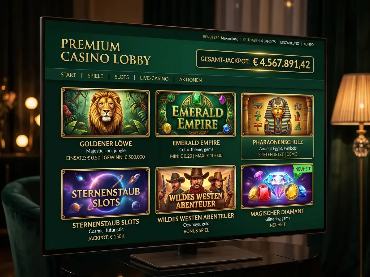 Spieleauswahl bei Vasy